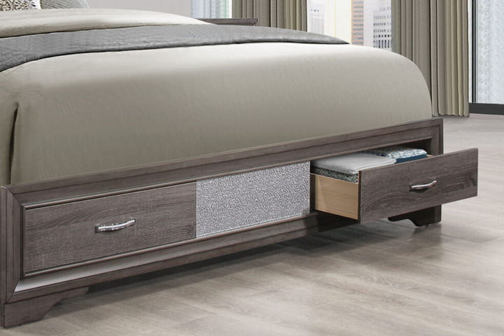 SEVILLE GREY QUEEN BED GROUP